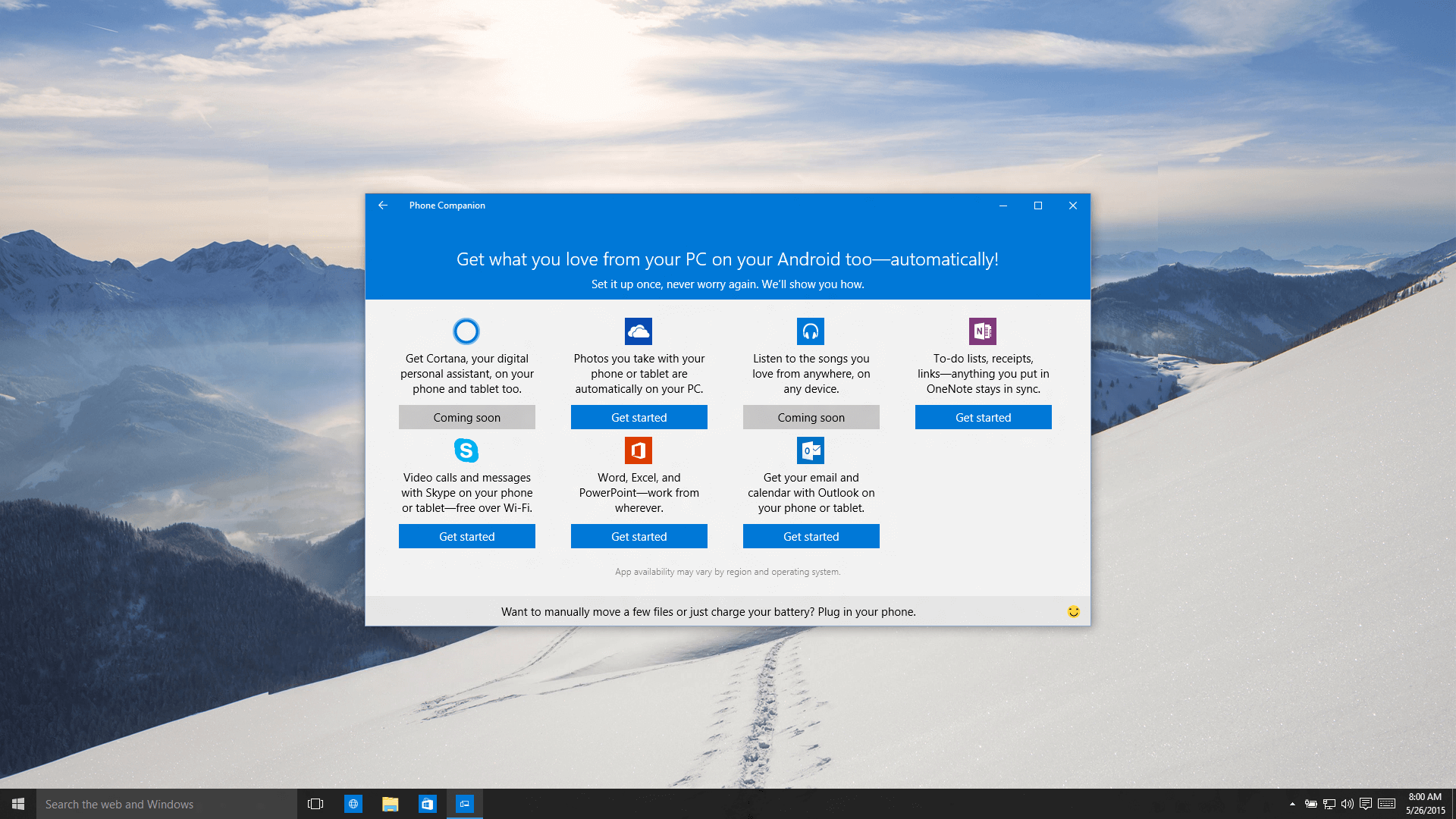 Microsoft Brings Windows 10 to iOS and Android with Phone Companion App | Ripple IT