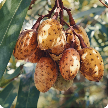 Wattleseed shown as small brown roasted seeds
