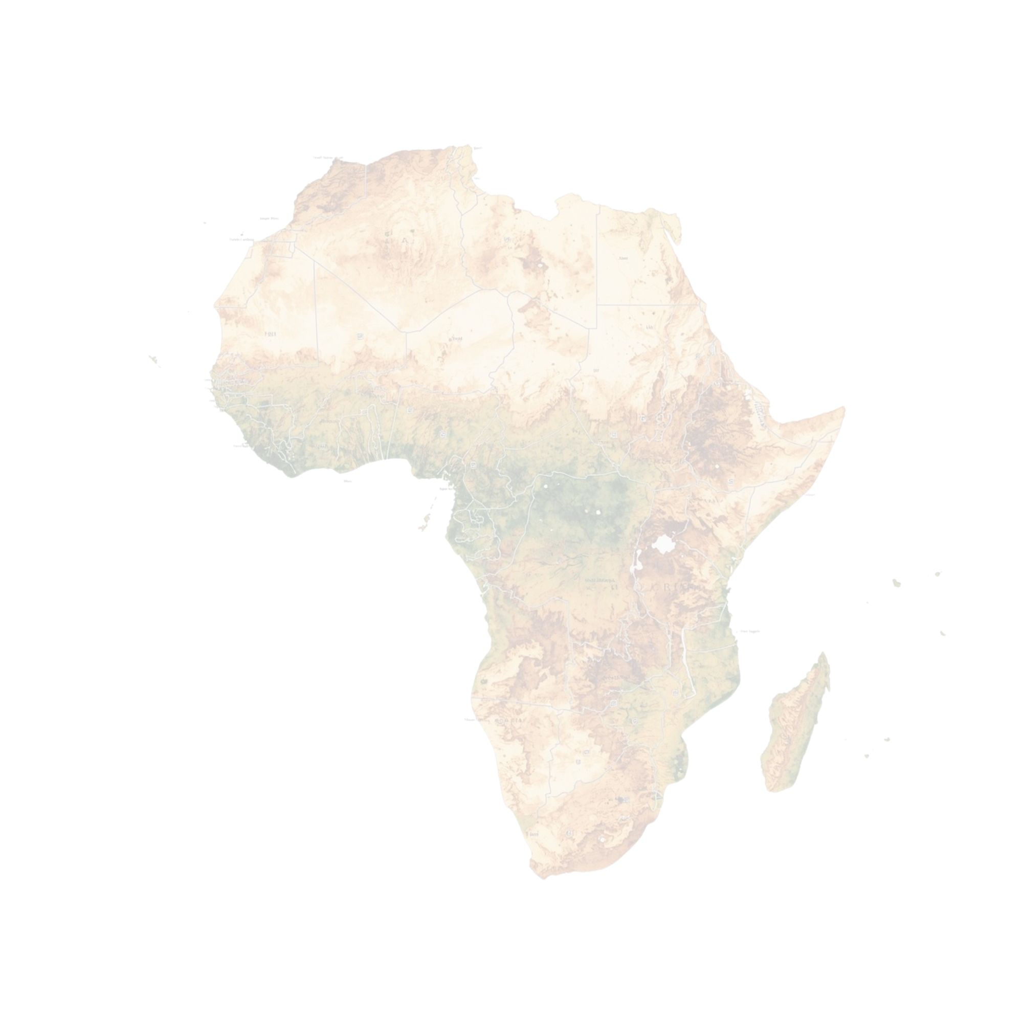 Silhouette of Africa