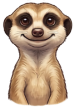 Africa Meerkat cartoon head shot