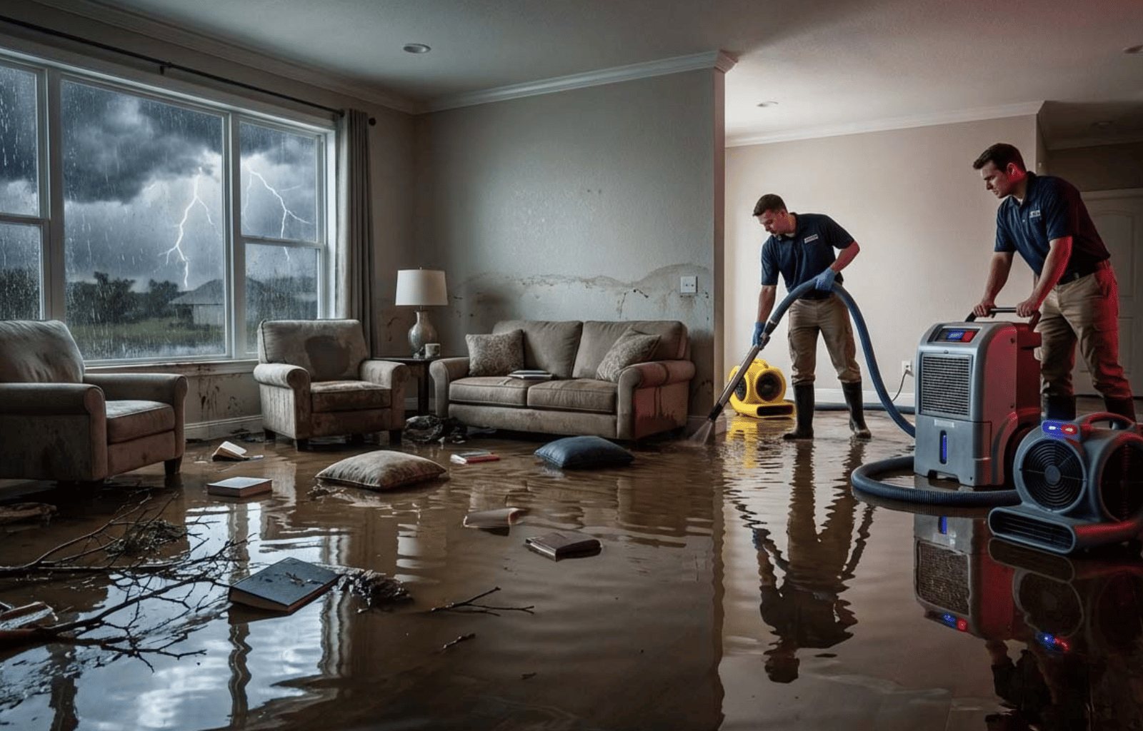 Residential Storm Flood Water Removal in Mesa, AZ