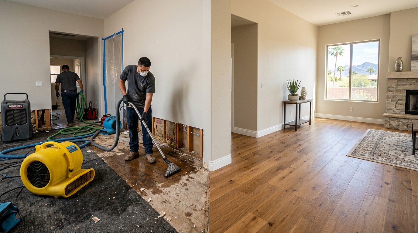 What Is the Difference Between Water Mitigation and Water Restoration in Scottsdale, AZ?