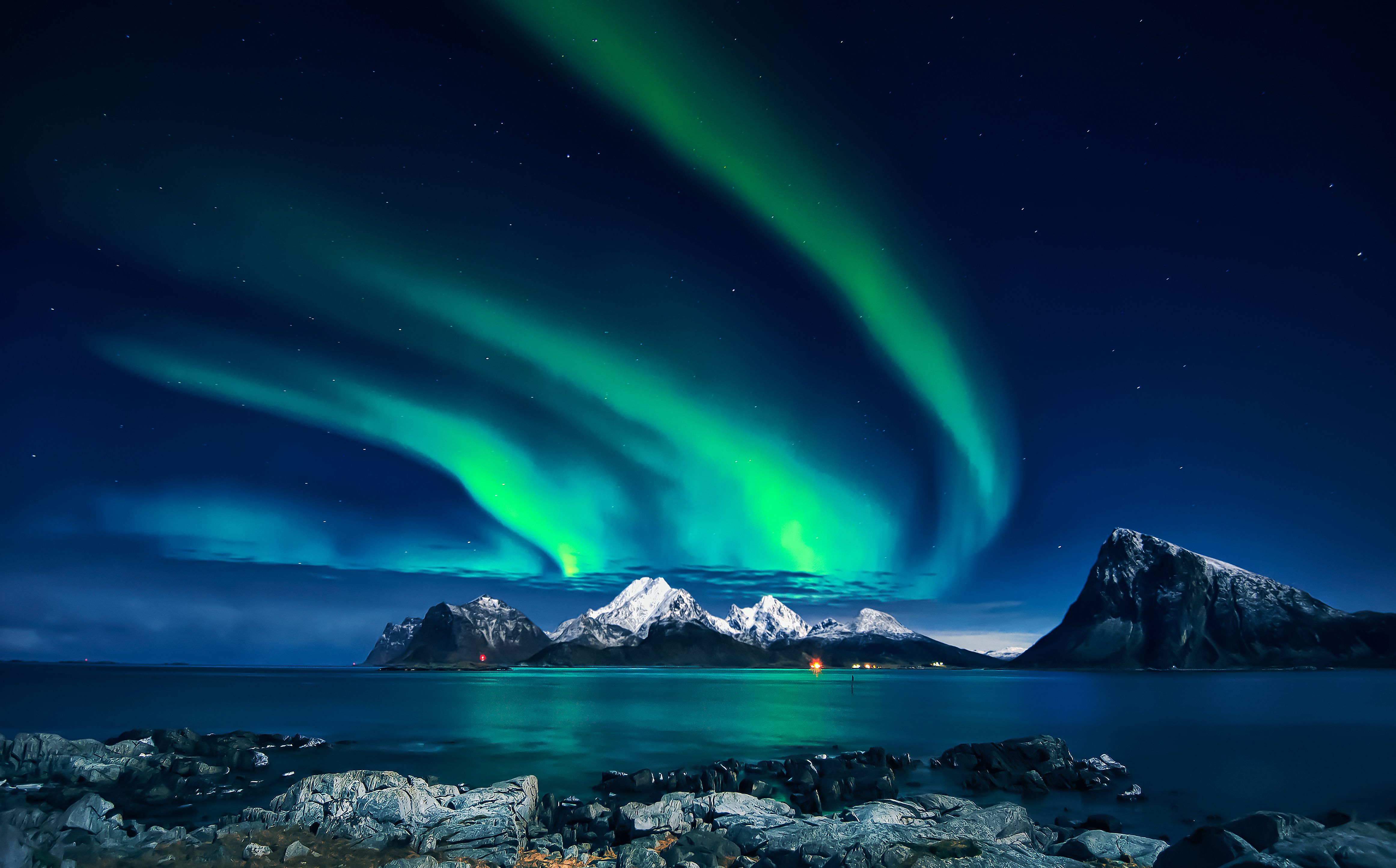 Northern Lights over the Arctic Circle
