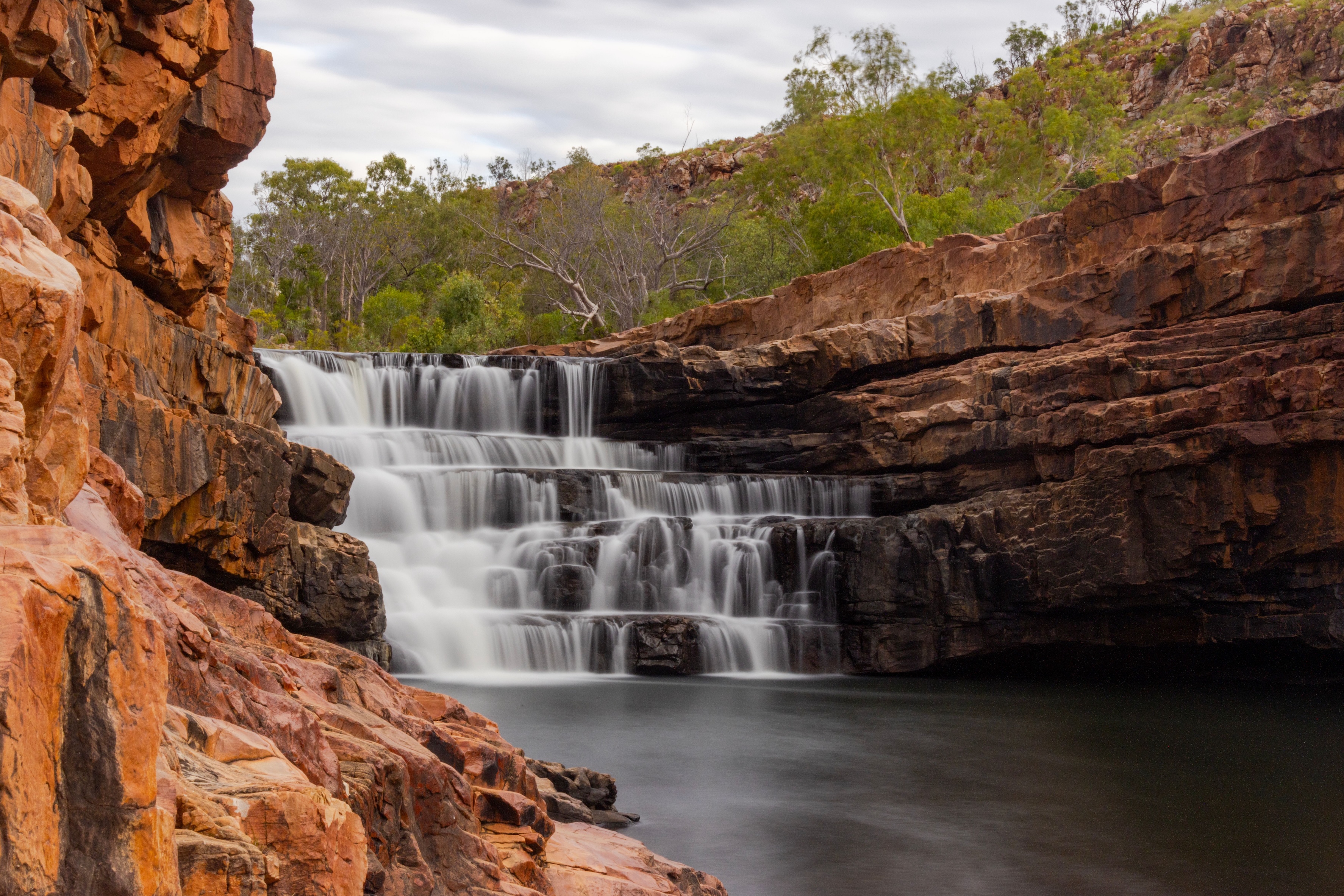 A beautiful waterfall in arid Western Australia