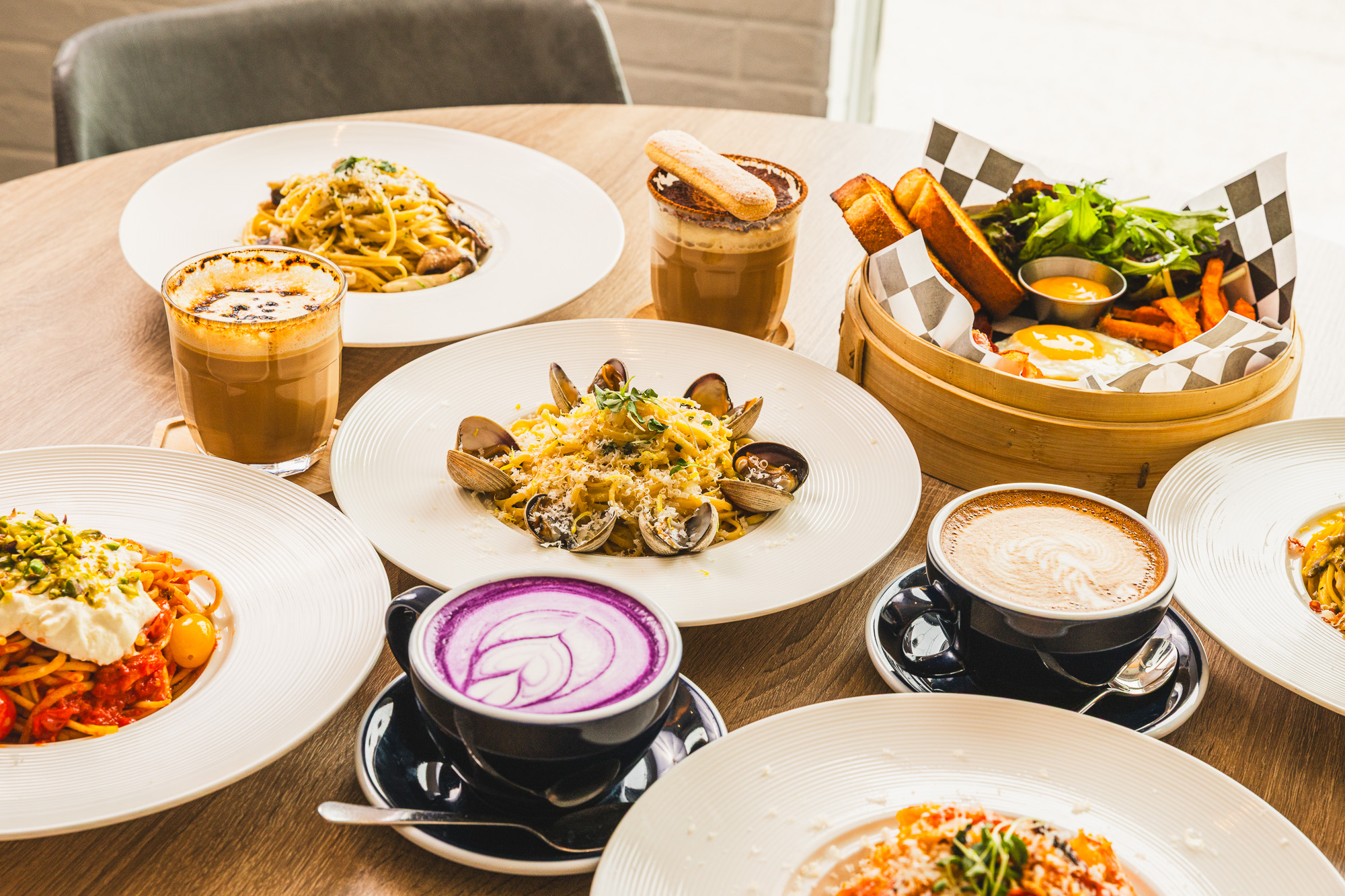 Inside the cozy Karkumi Cafe dining room