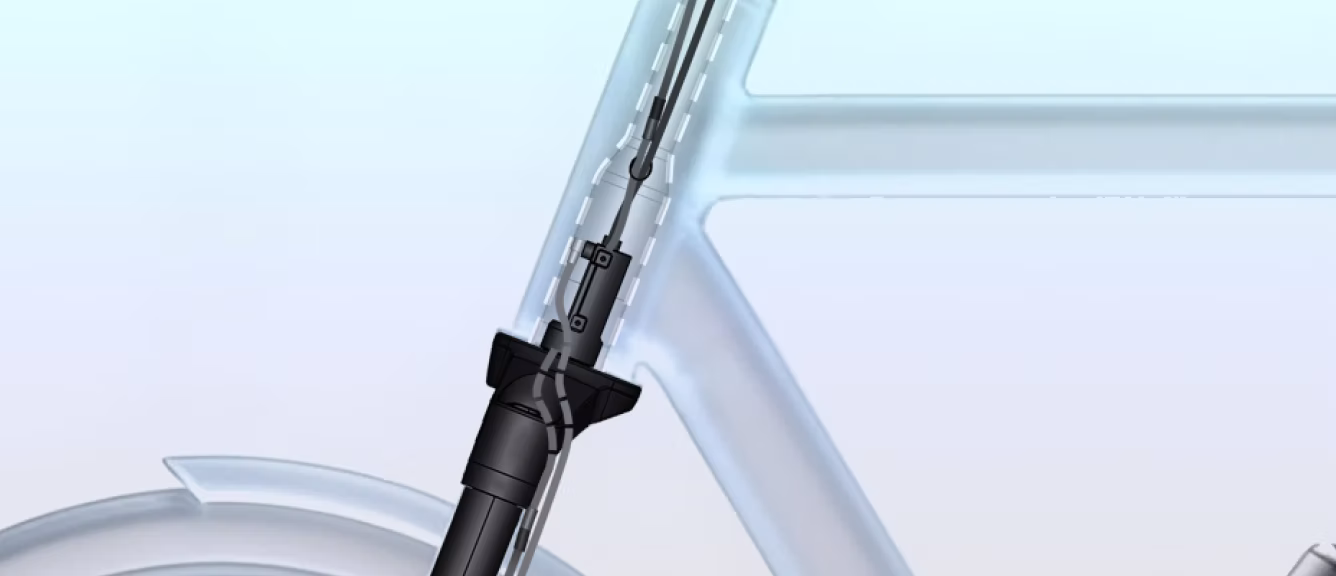 Flexible mounting for e-bike design freedom