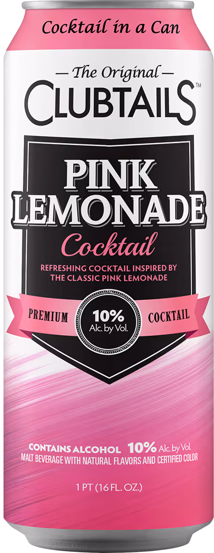Clubtails Pink Lemonade can