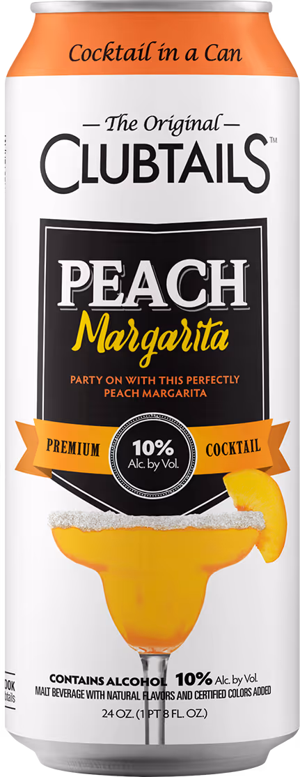 Clubtails Peach Margarita can