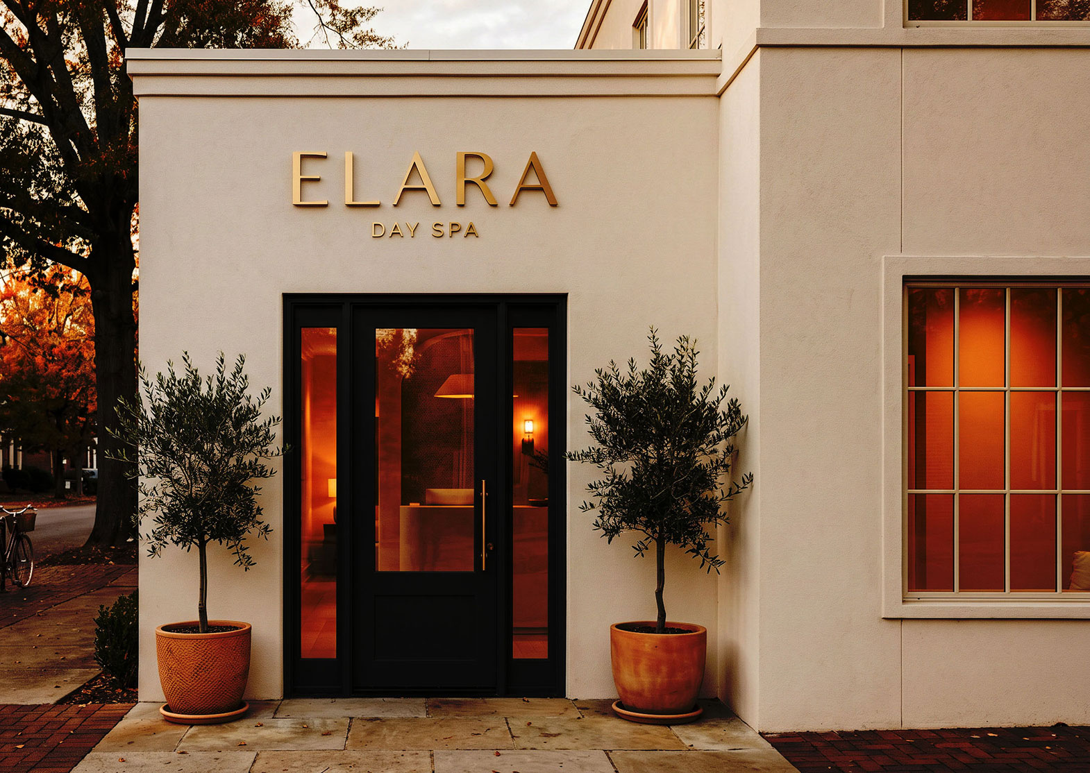 Brand repositioning and identity for a day spa by FourStage & Co.