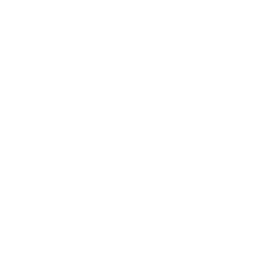 White icon of two stylized leaves with prominent veins on a black background.