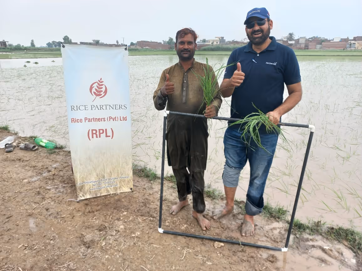 thumbs up with local farmer