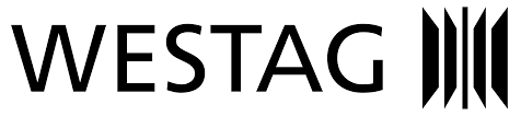 Westag logo with stylized black vertical bars to the right of the text.