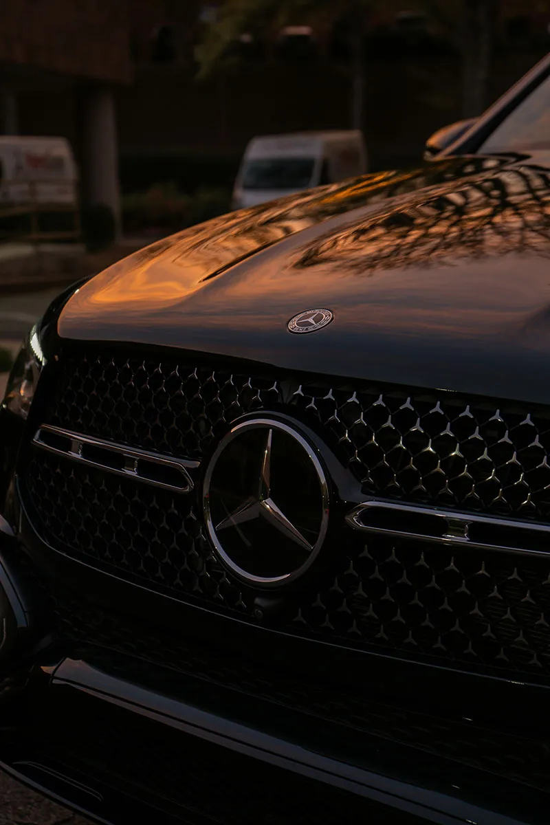Mercedes-Benz vehicle prepared for a private transfer