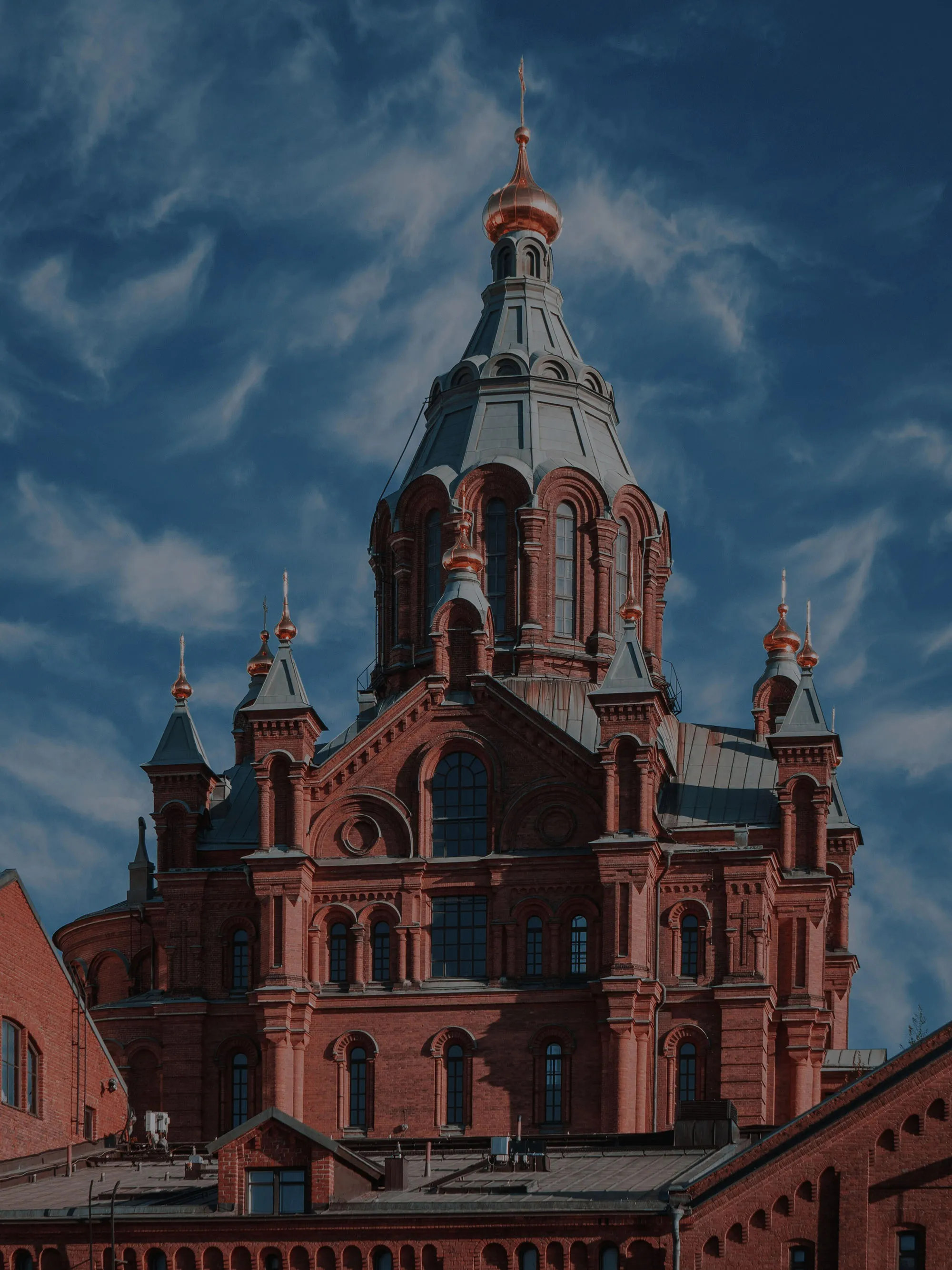 Helsinki Cathedral rising above the city skyline