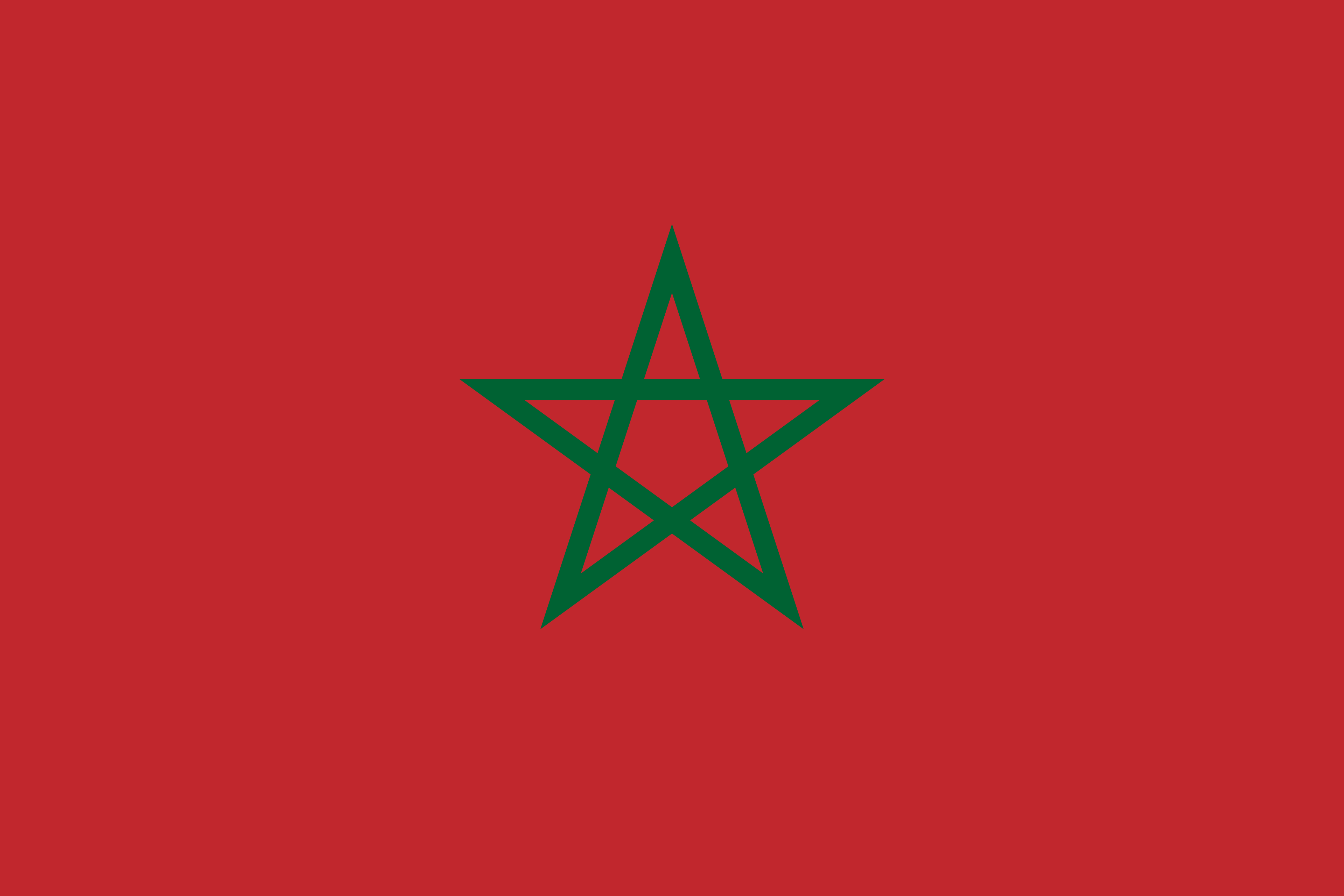 Flag of Morocco.