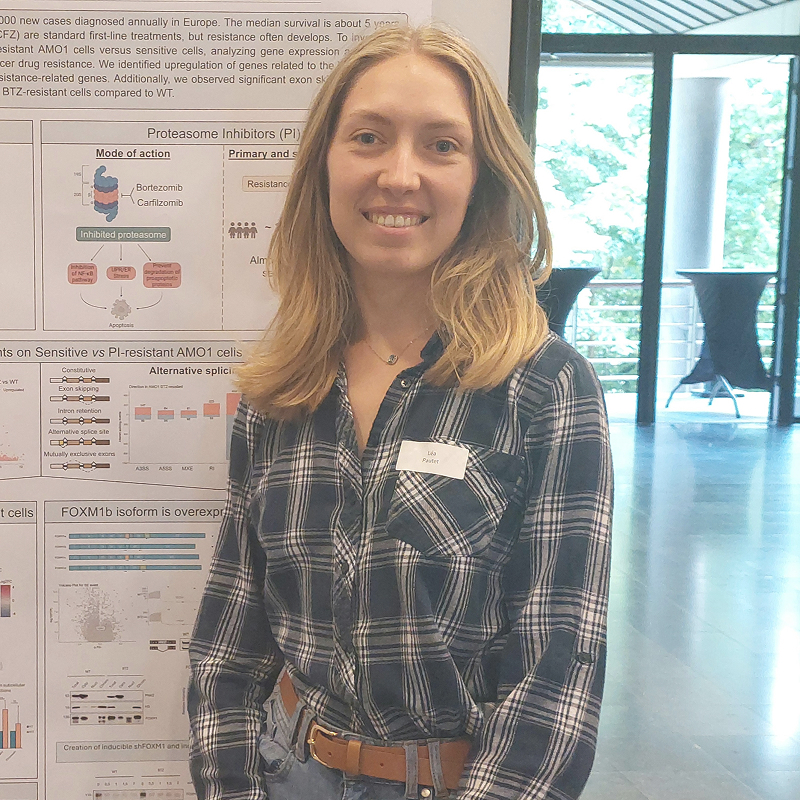 Portrait of Léa Pautet, Télévie-FNRS PhD fellow at Mage Laboratory in Liège, Belgium.