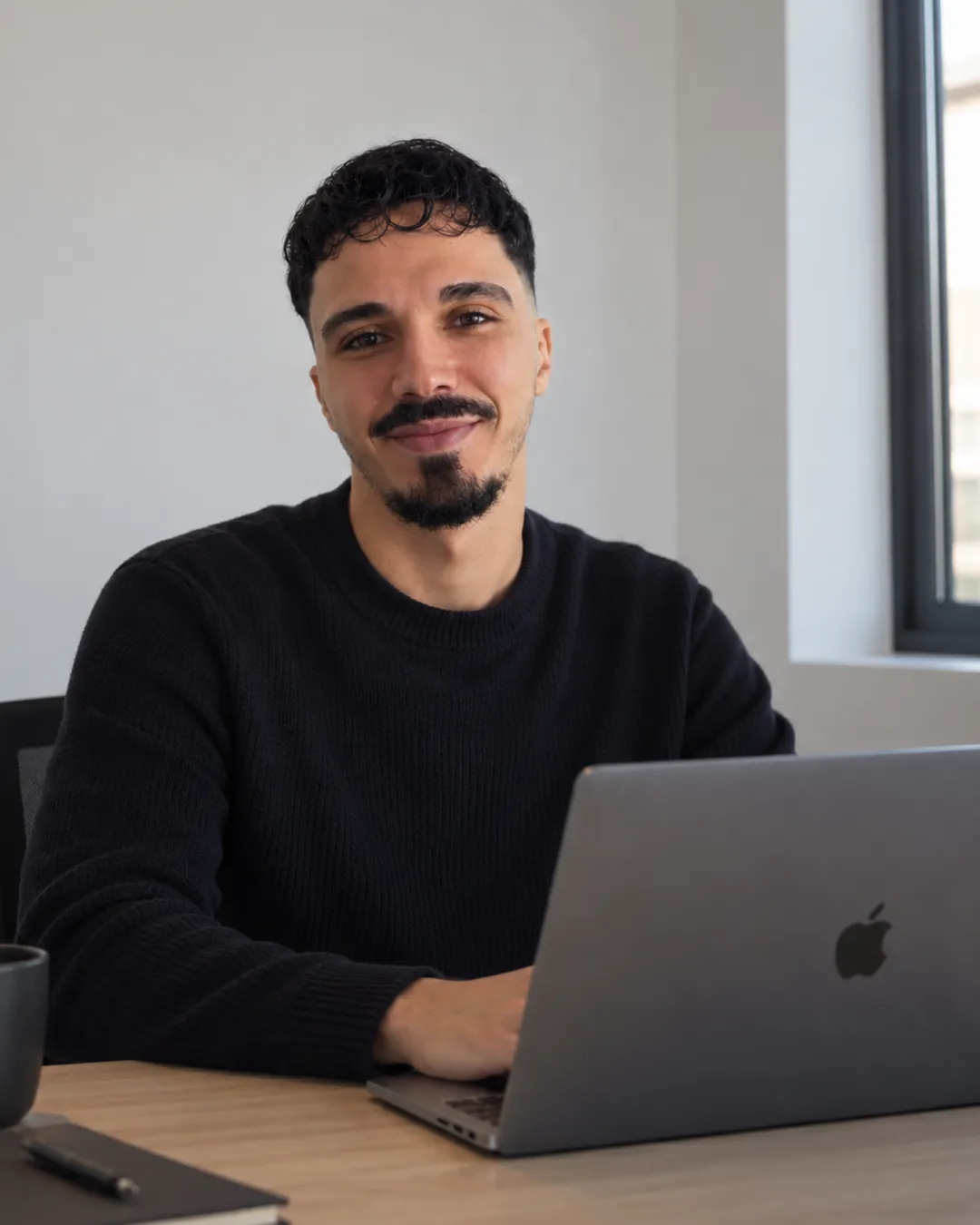 Photo de Samir SID dans son bureau