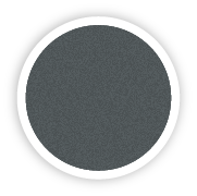 Círculo gris texturizado con un borde negro grueso y un delgado borde blanco interior.