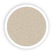 Círculo beige con textura granulada dentro de un borde blanco y otro negro.