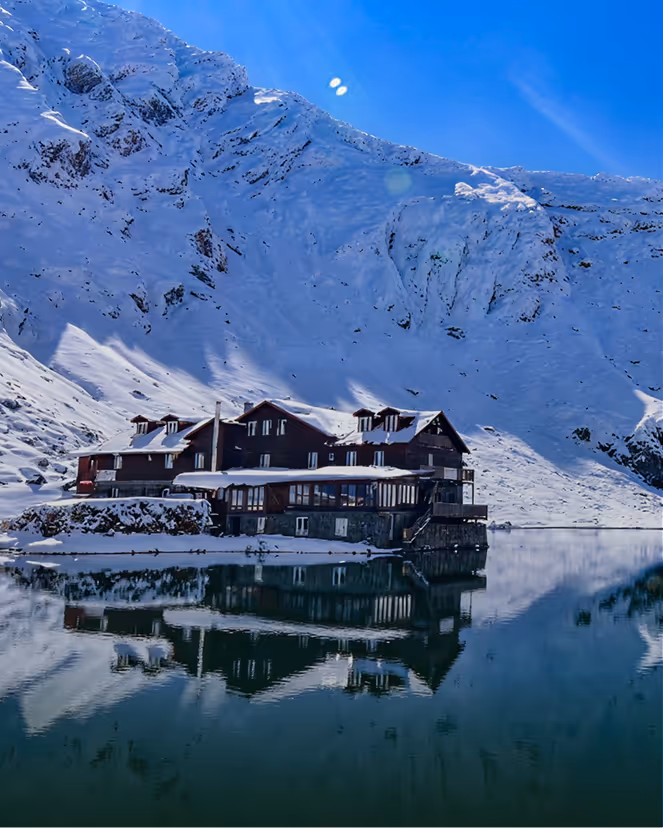Iarna la Bâlea Lac — peisaj înzăpezit