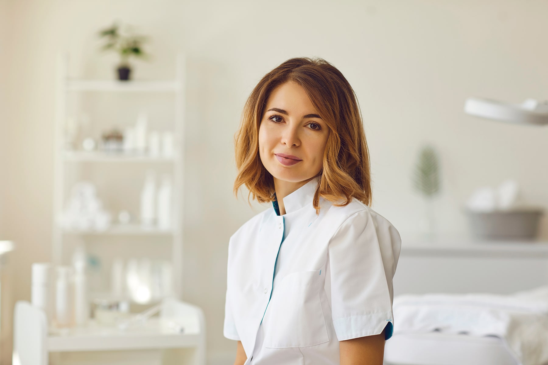 Smiling aesthetic patient