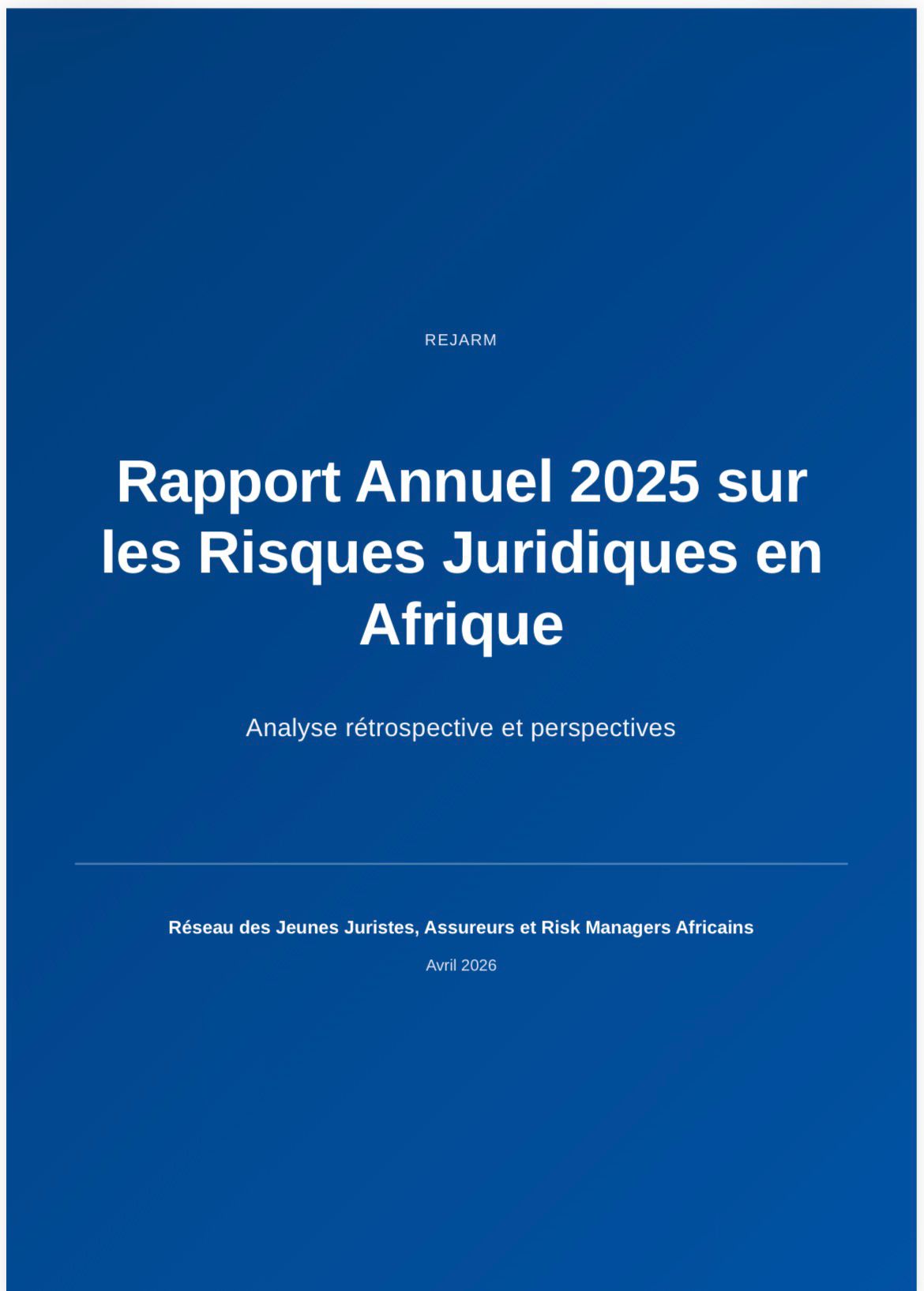 Rapport annuel 2025 REJARM