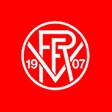 Rot-weiße runde Logo mit den Buchstaben F, R, M ineinander verschlungen und den Zahlen 19 und 07 auf rotem Hintergrund.