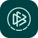 Offizielles Logo des Deutschen Fußball-Bundes (DFB) in den Nationalfarben.