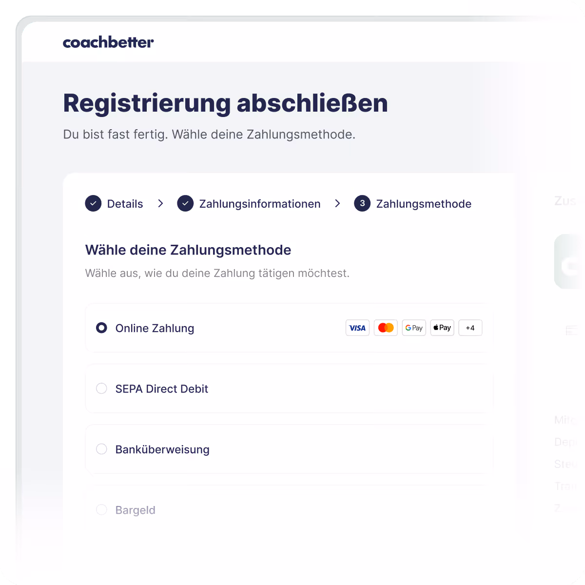 Screenshot der Beitragsverwaltung im Digitalen Vereinsheim mit Übersicht der Mitgliedsbeiträge.