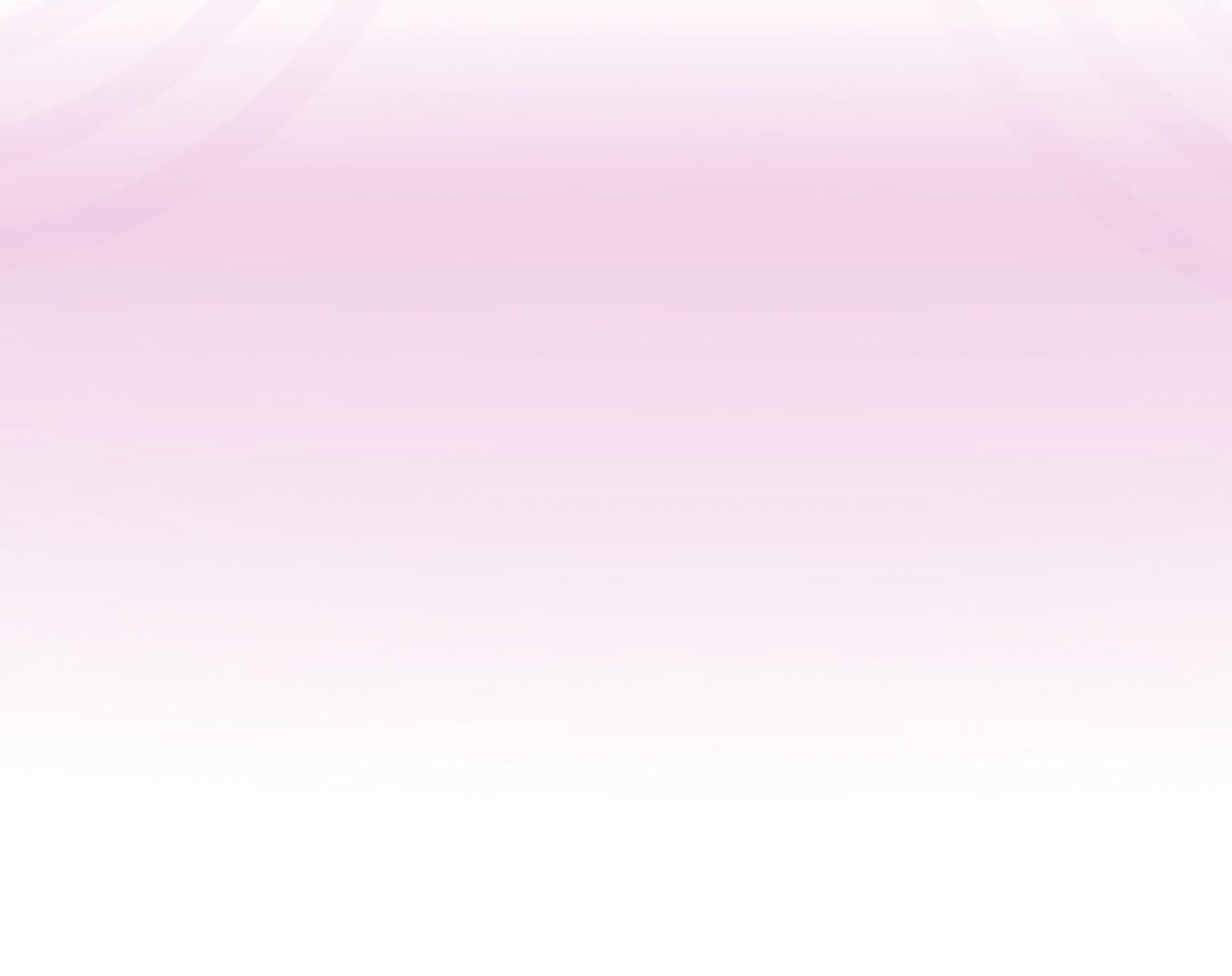 Soft gradient background in light pink and white tones with subtle circular ripple patterns.