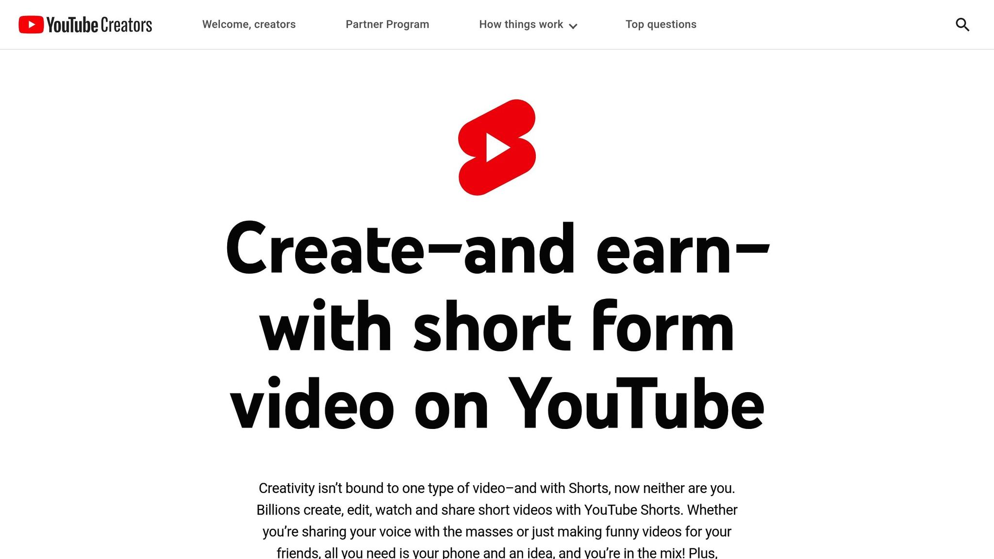 YouTube Shorts