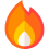 Icône flamme niveau épicé plat piment cuisine thaï