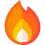 Icône flamme niveau épicé plat piment cuisine thaï
