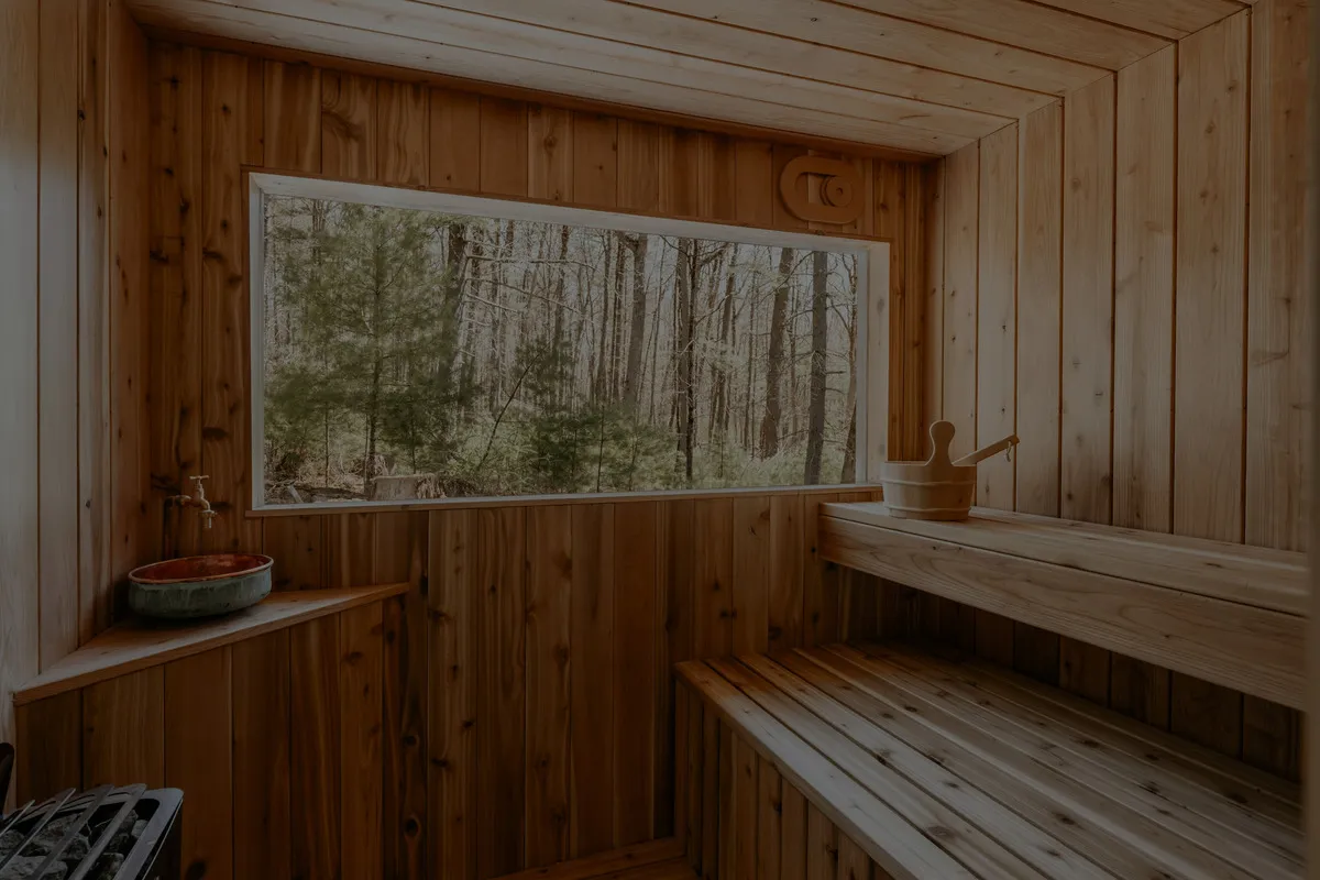 Private sauna evening in Nuuksio with lake views and forest surroundings