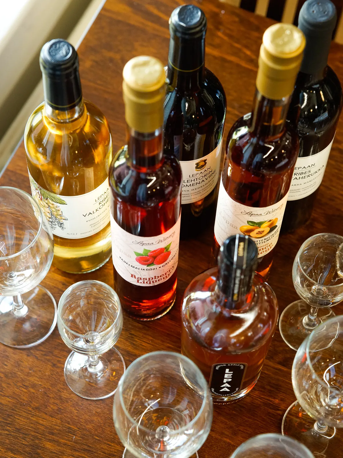 Guided tasting of Finnish berry wines and liqueurs near Helsinki