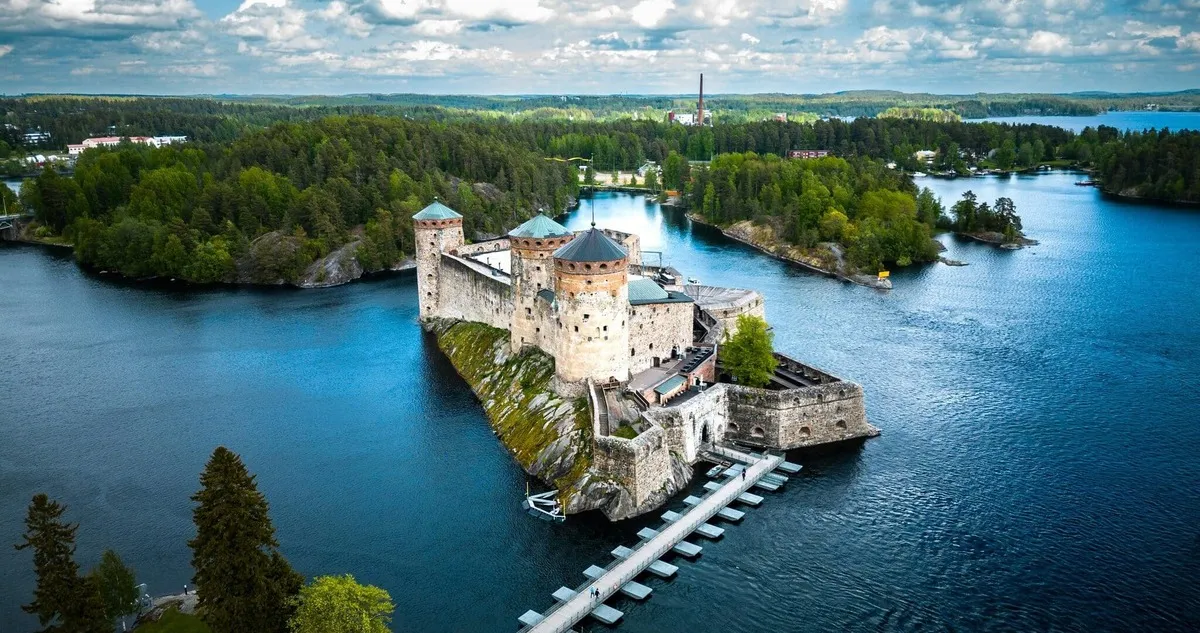 Olavinlinna Castle in Savonlinna during a private Lake Saimaa tour