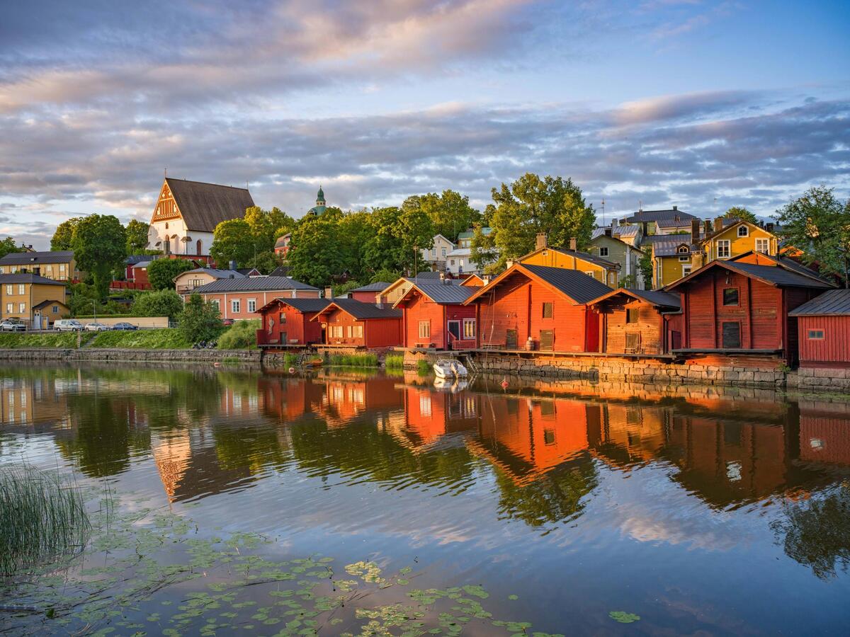 Handmade chocolates on display in Porvoo