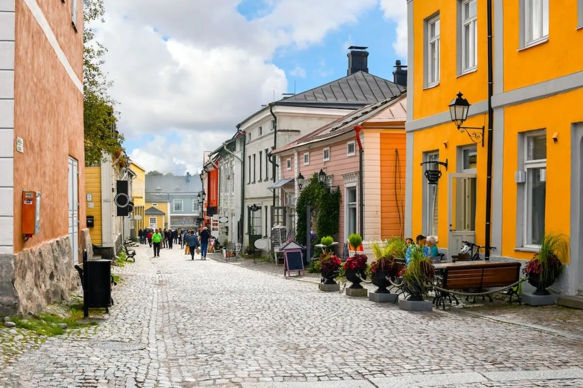 Porvoo riverside view on a private day trip from Helsinki