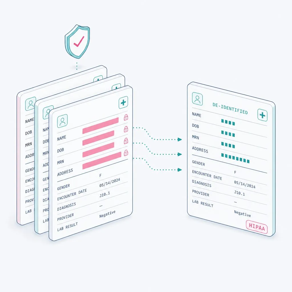 De-identify function visualization
