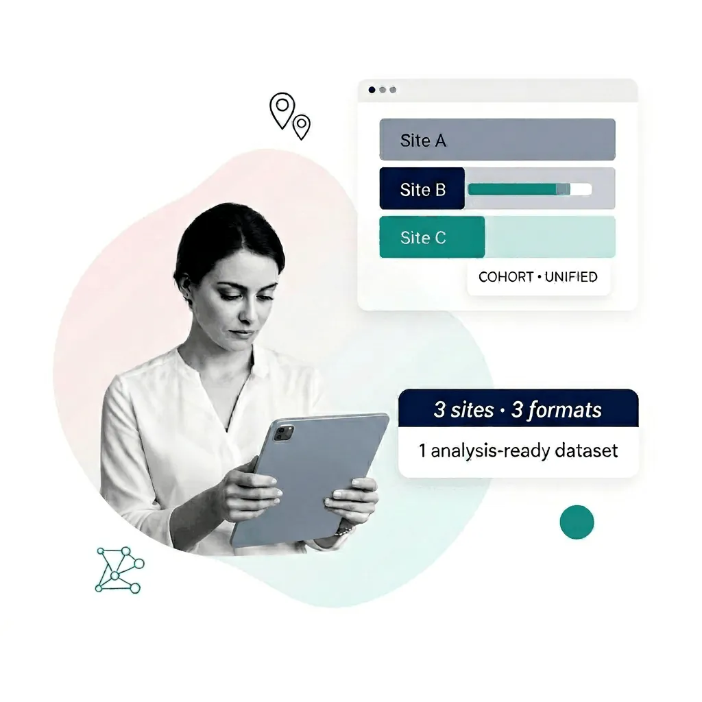 Researcher analyzing biomarker data with JondaX