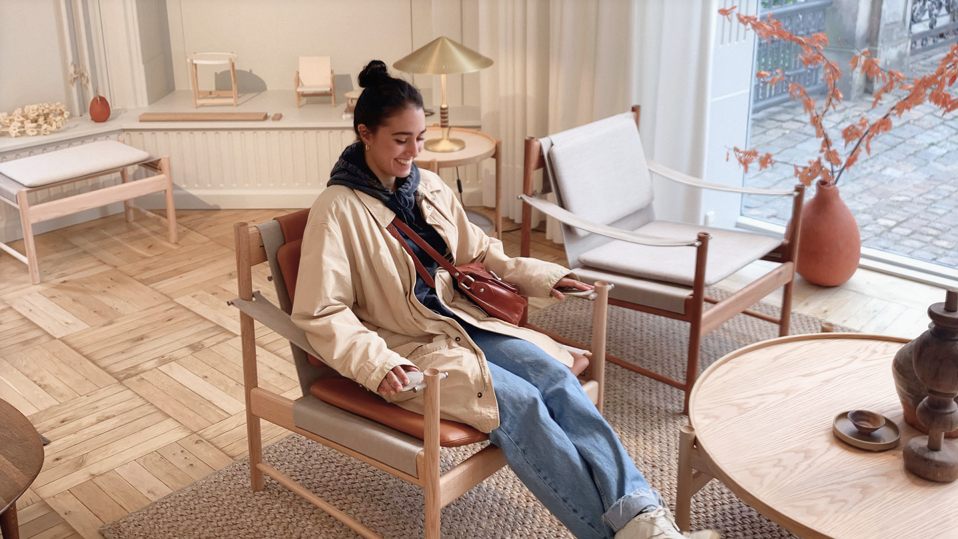 Celia, finding inspiration surrounded by design furniture