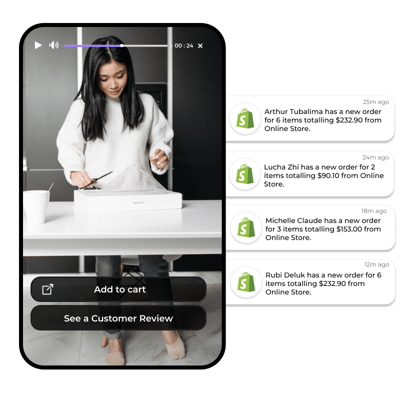 Video pop-up on website, Interactive product demo videos allow viewers to explore your product more thoroughly. 