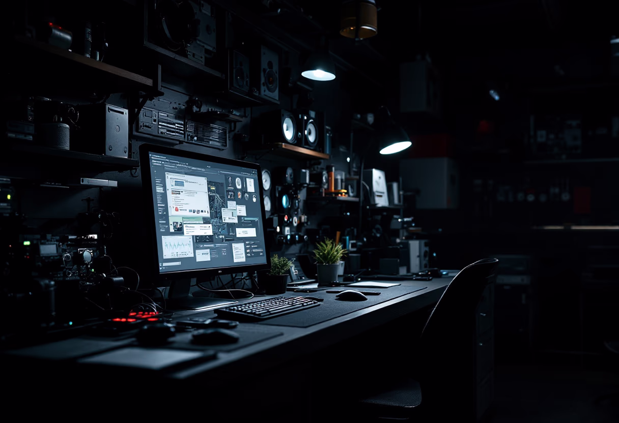 [background image] office space (for a tech gadgets store)