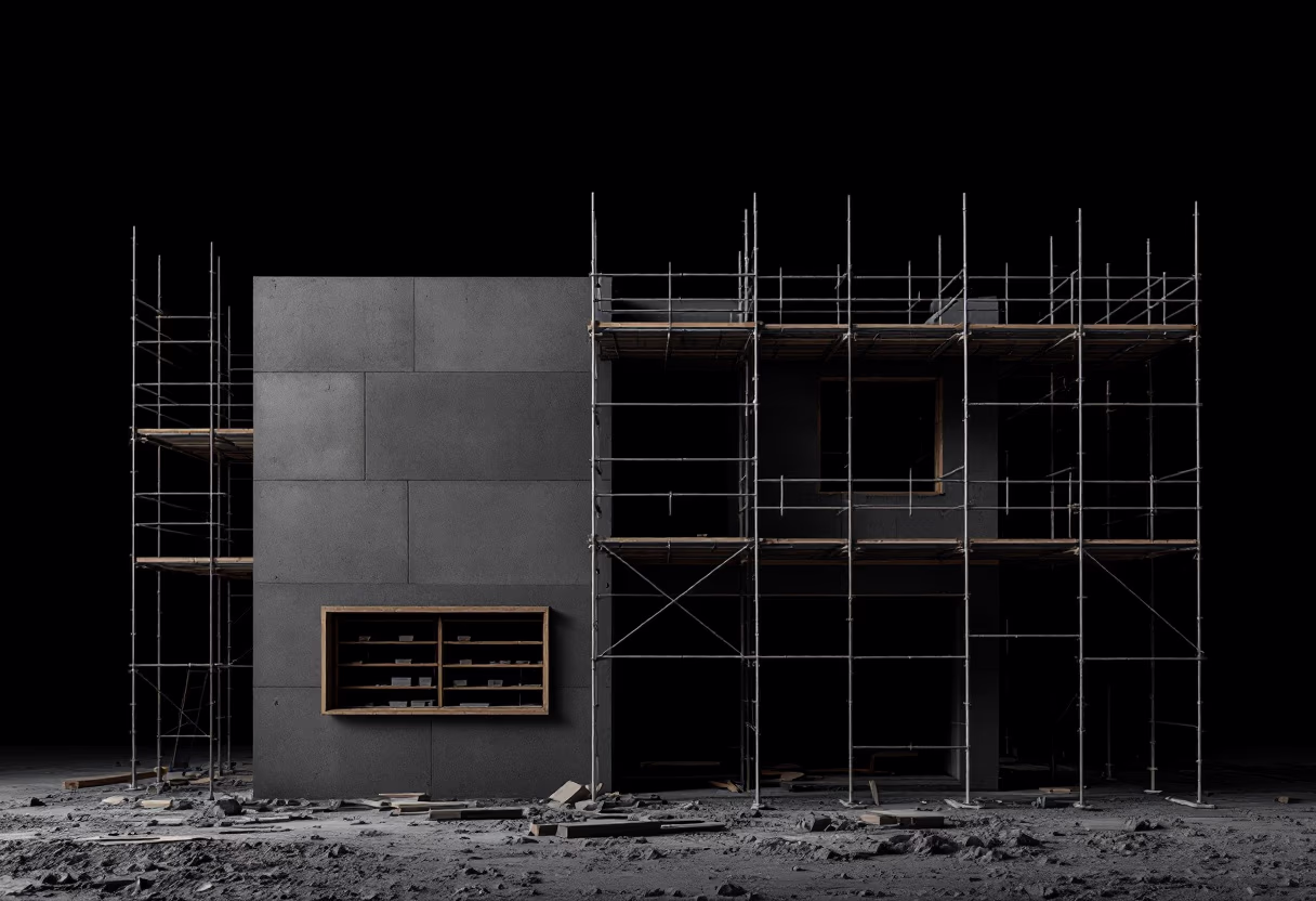 image of residential construction project (for a construction company)