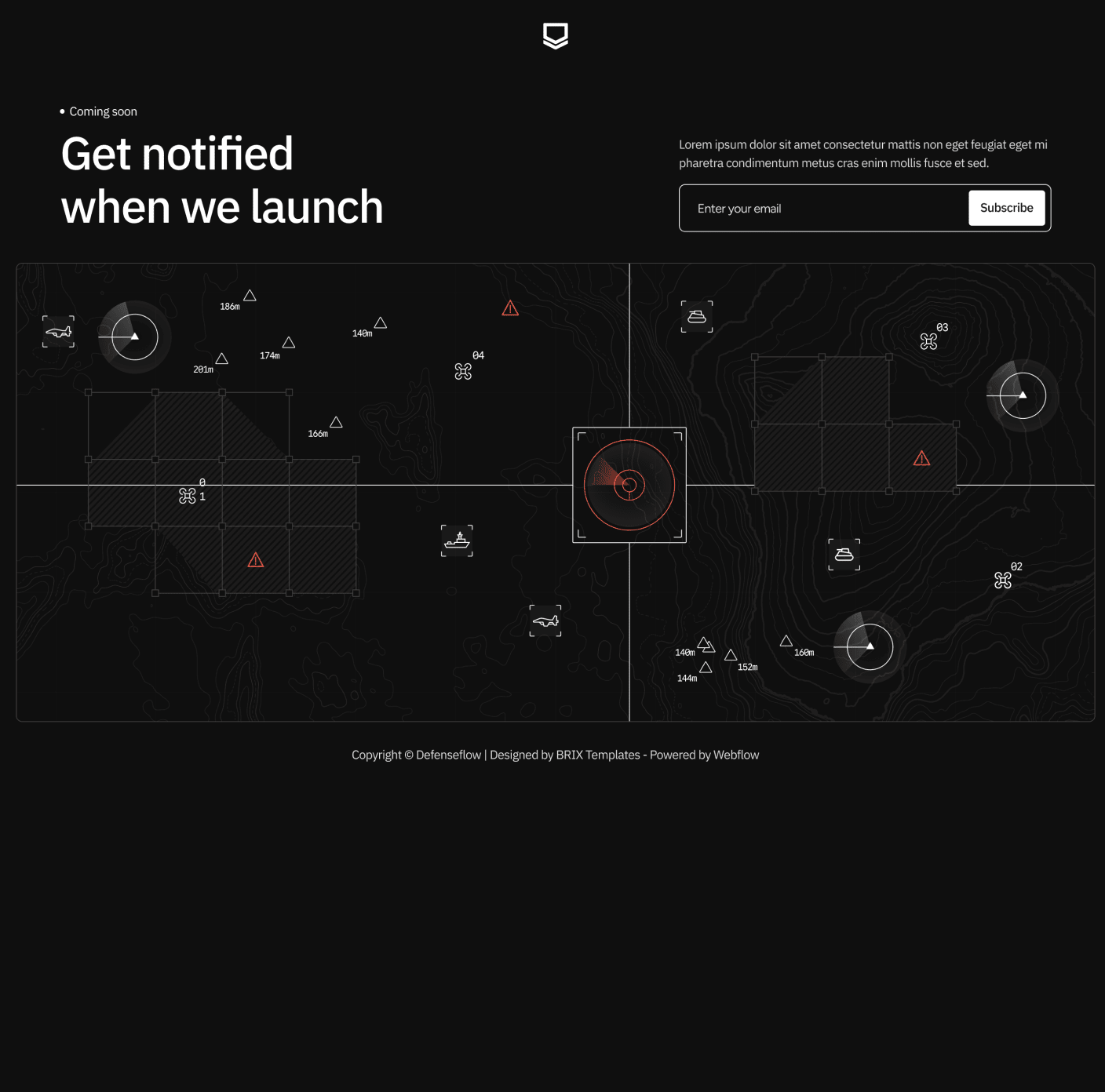 Defenseflow Coming Soon Utility Page Defense Platform Webflow Template