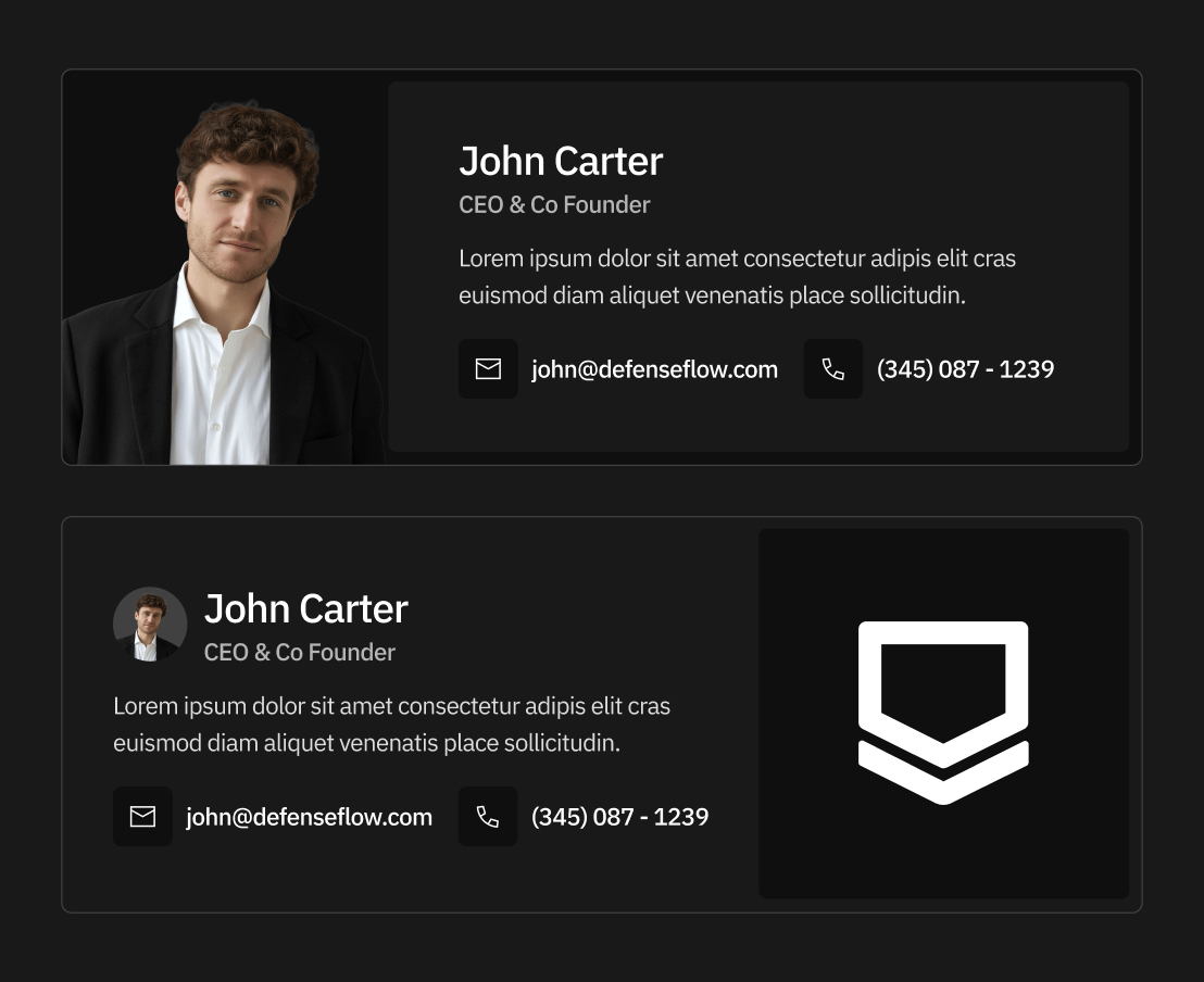 Defenseflow Email Signature Defense Platform Webflow Template