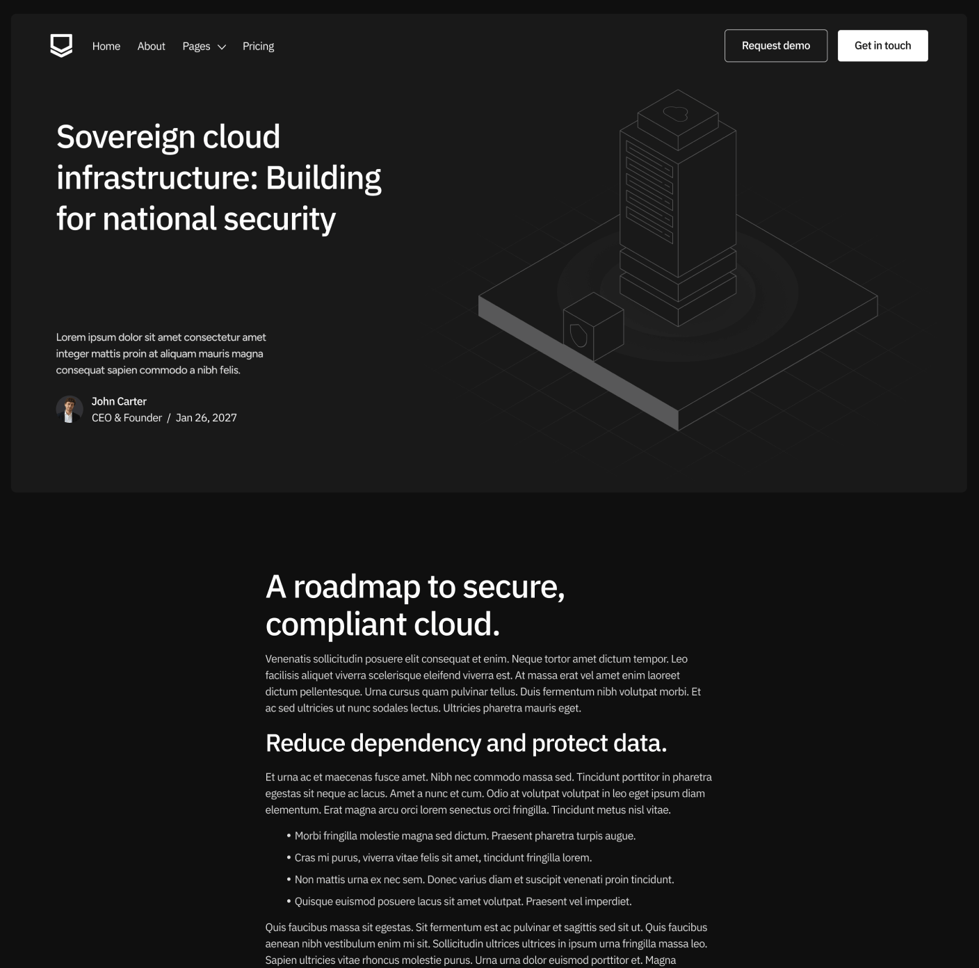 Defenseflow Blog Post Main Page Defense Platform Webflow Template