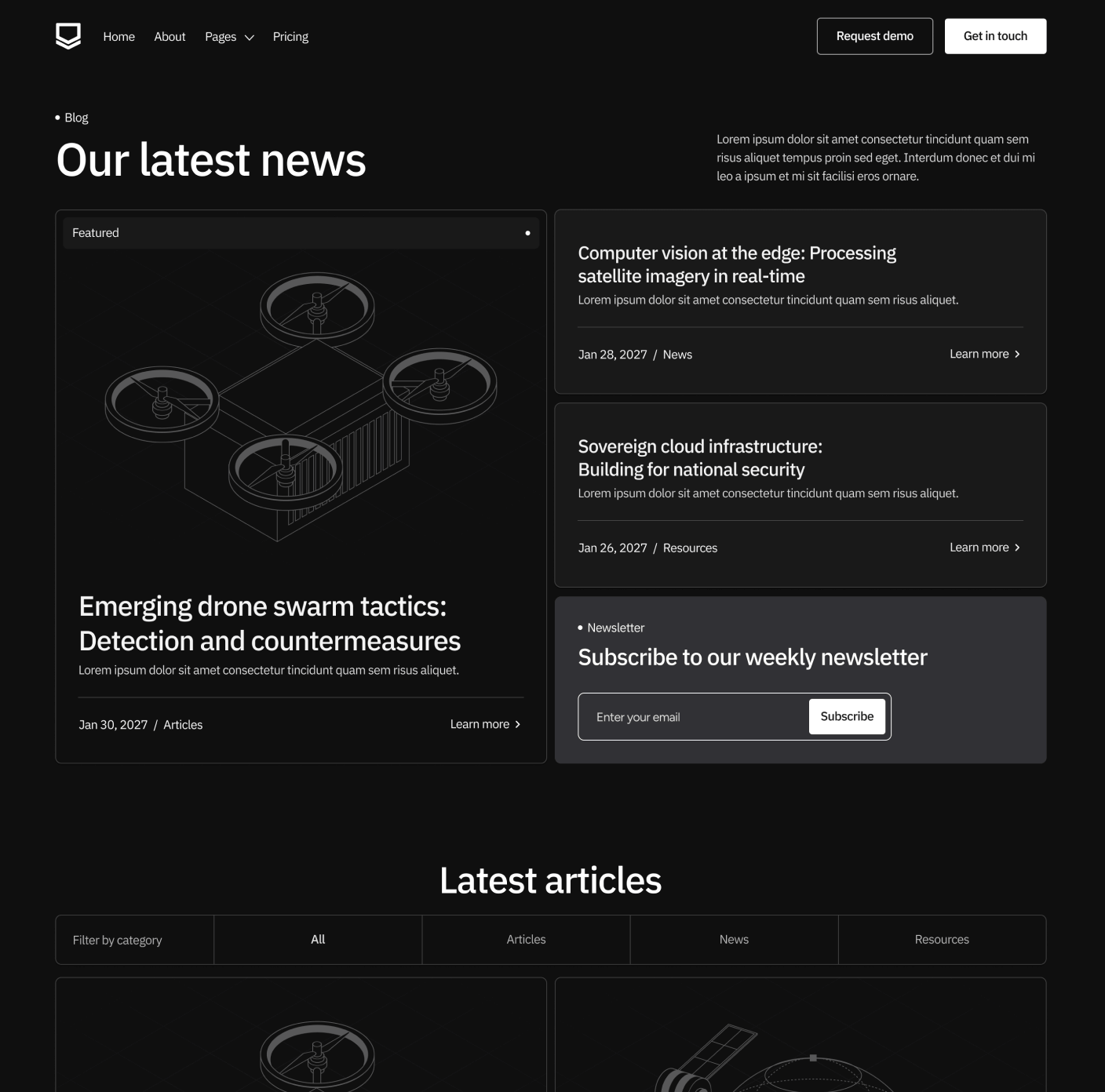 Defenseflow Blog V1 Main Page Defense Platform Webflow Template