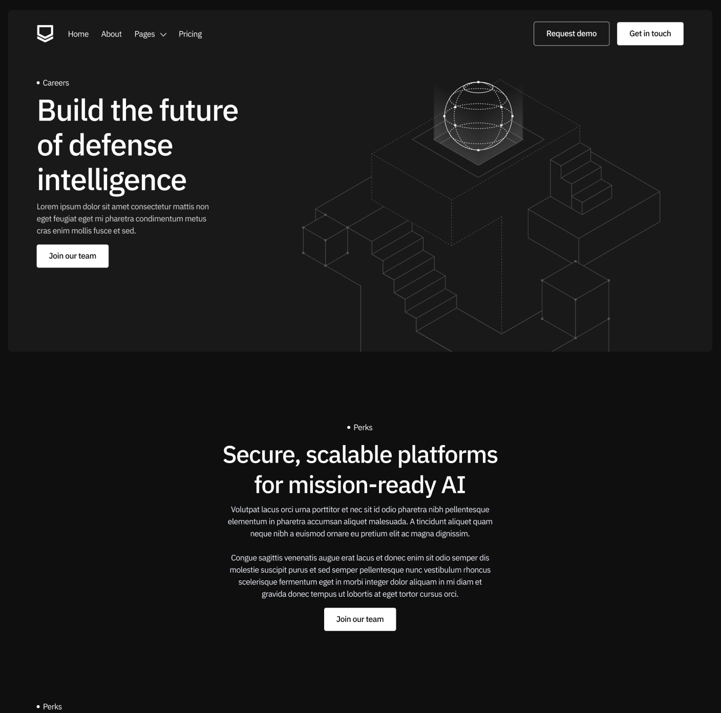 Defenseflow Careers Main Page Defense Platform Webflow Template