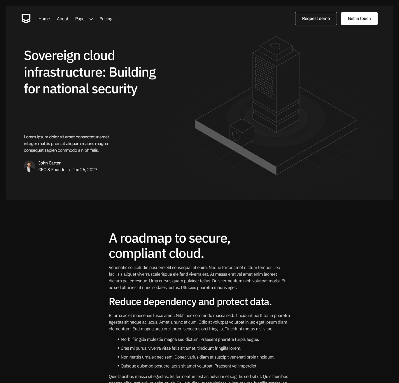 Defenseflow Blog Post Hero Page Defense Platform Webflow Template